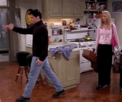 Joey is showing his internal processes to Phoebe