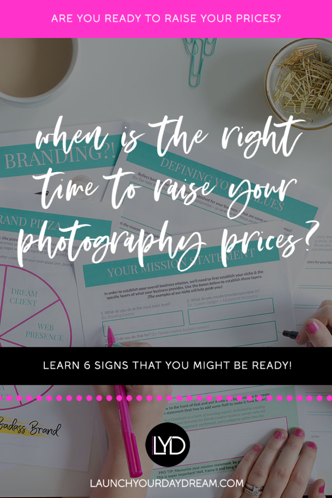 When is the right time to raise your photography prices