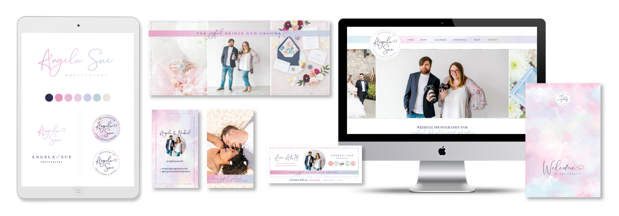 This is an adventurous elopement photography brand and Showit Website for Sage Trails